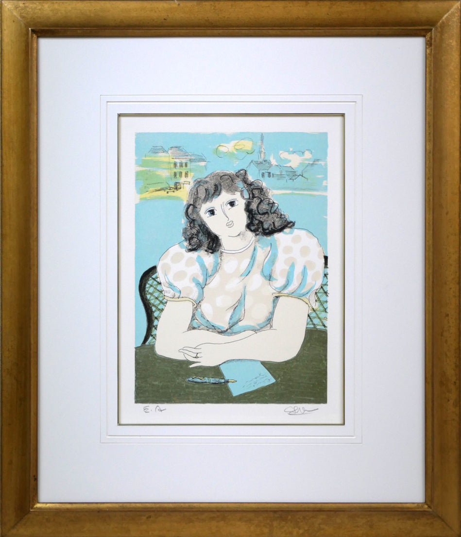 東弘孝「女性像」リトグラフ 絵画買取・販売の小竹美術