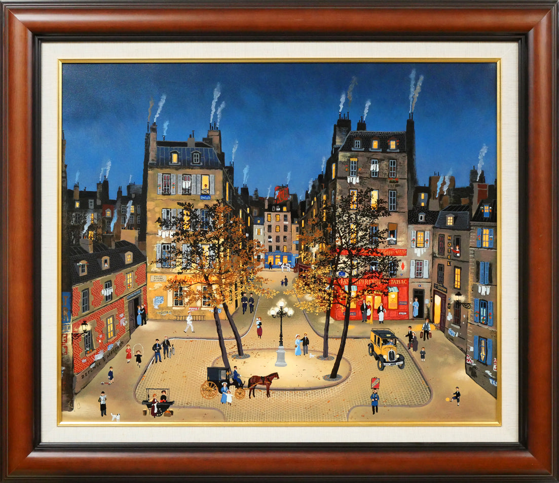 ミッシェル ドラクロワ「パリス アイ ラブ」キャンバスにシルク