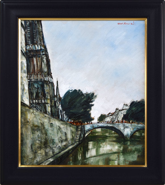 運河の橋 油絵 F8(455×380mm) 運河の橋 油絵F8(455×380mm)