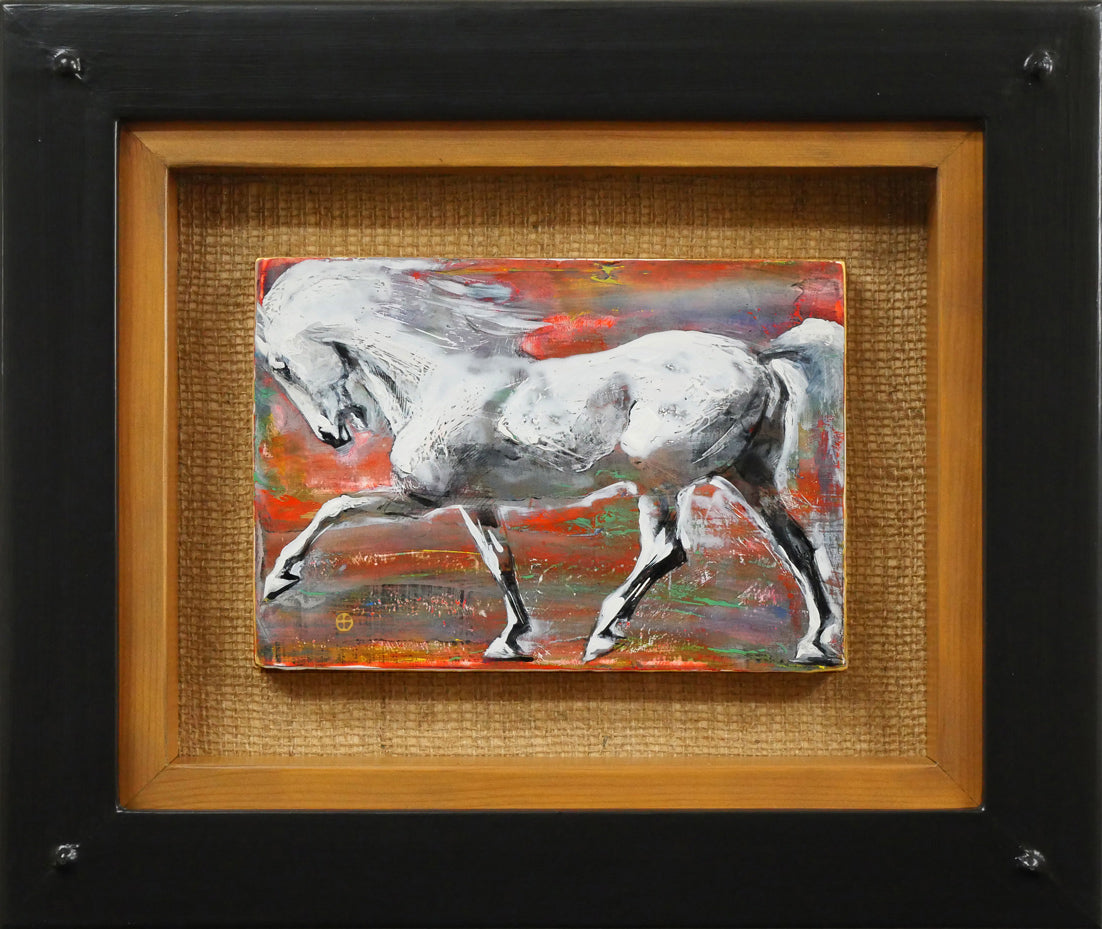 十時孝好「UMA95－6（馬）」油絵・SM 絵画買取・販売の小竹美術