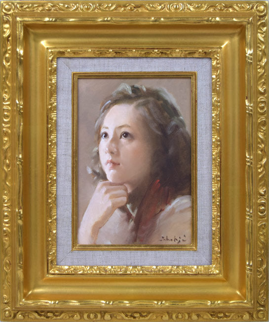 上尚司「娘」油絵・SM 絵画買取・販売の小竹美術