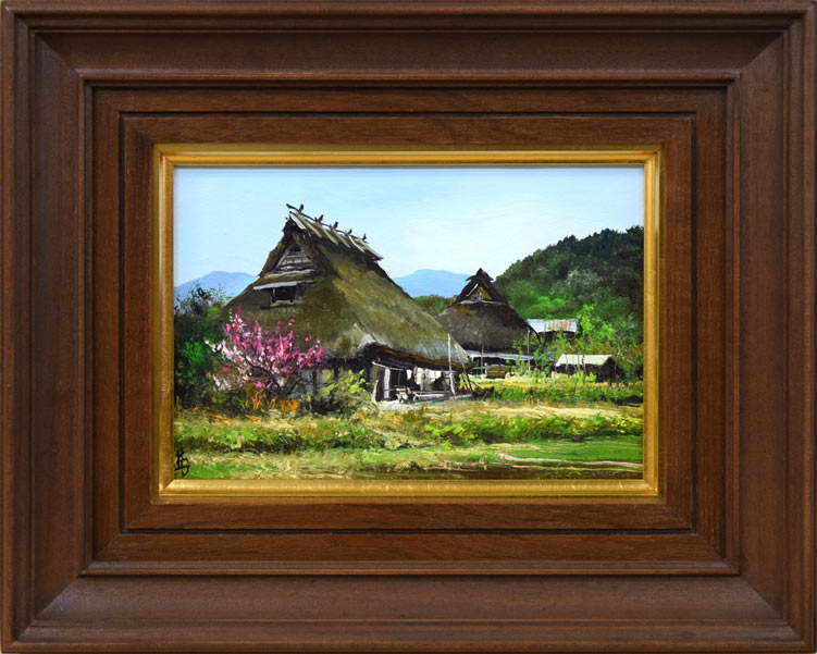 林喜市郎「丹波の春（兵庫）」油絵・SM 絵画買取・販売の小竹美術