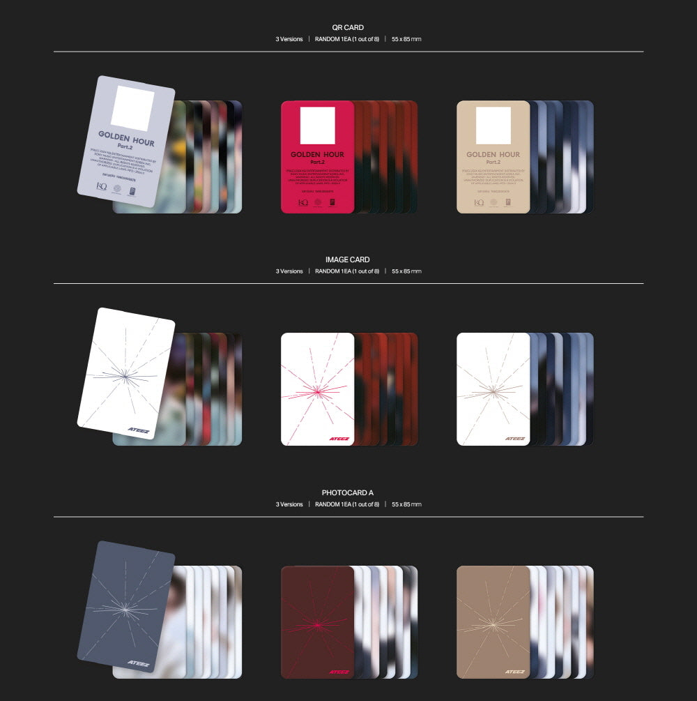 ATEEZ - 11th Mini Album Golden Hour : Part.2 Pocaalbum version+