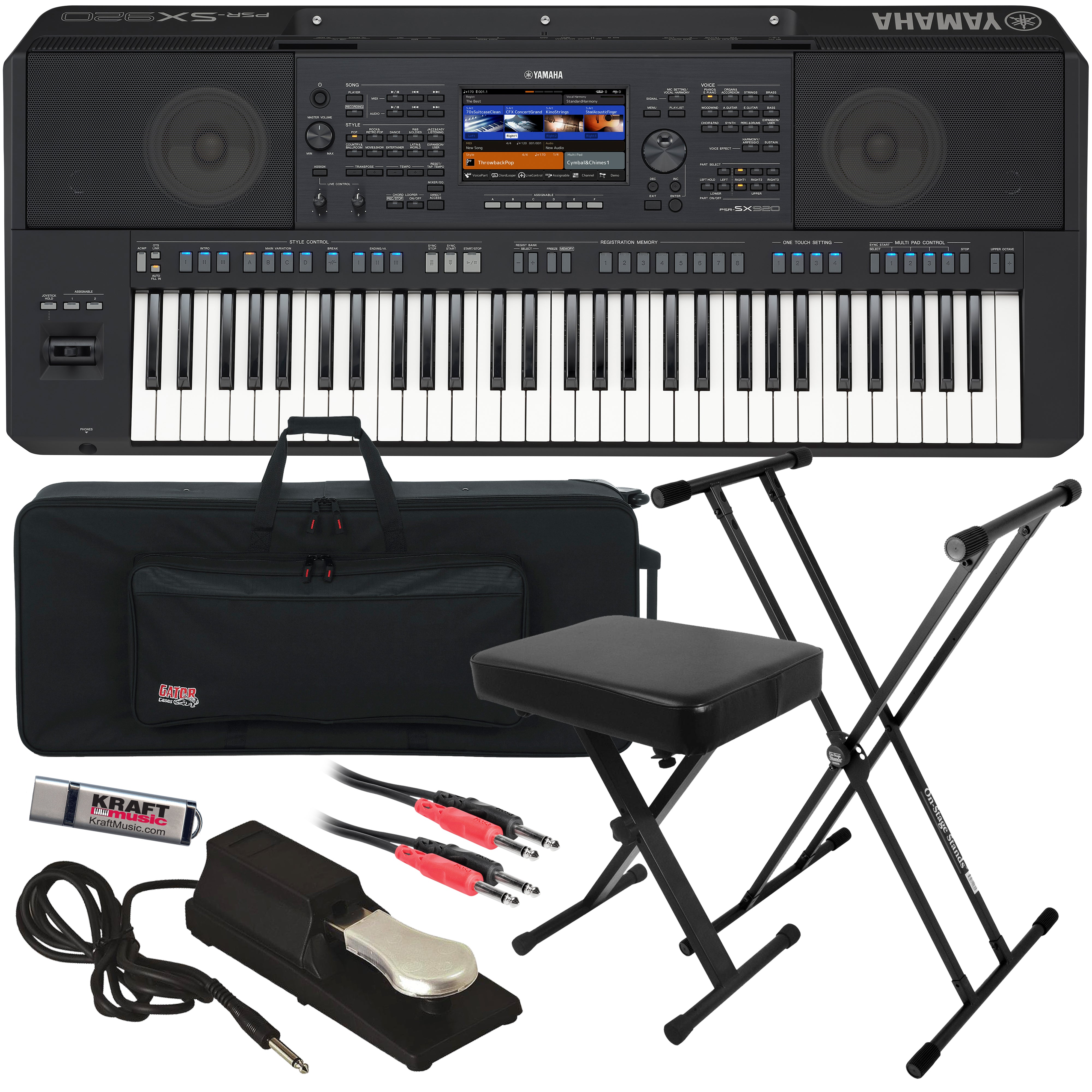 Yamaha PSR-SX920 61-key Arranger Keyboard STAGE KIT – Kraft Music