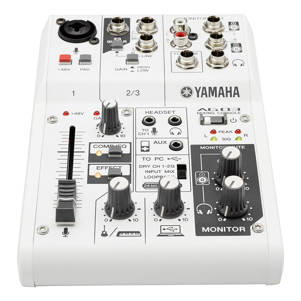Yamaha AG03 Three Channel Mixer and USB Audio Interface – Kraft Music