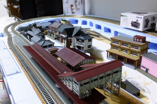 温泉街のある複線レイアウト ～Kaji's Cafe～