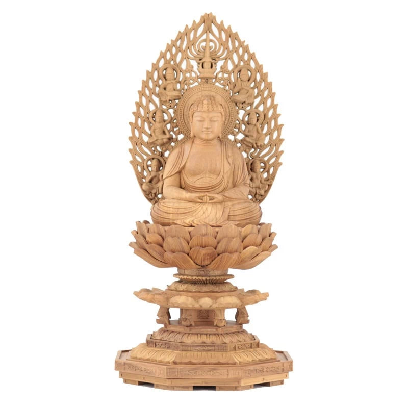 白檀仏像 八角台座 座阿弥陀 【天台宗】 | 本尊・脇侍の通販