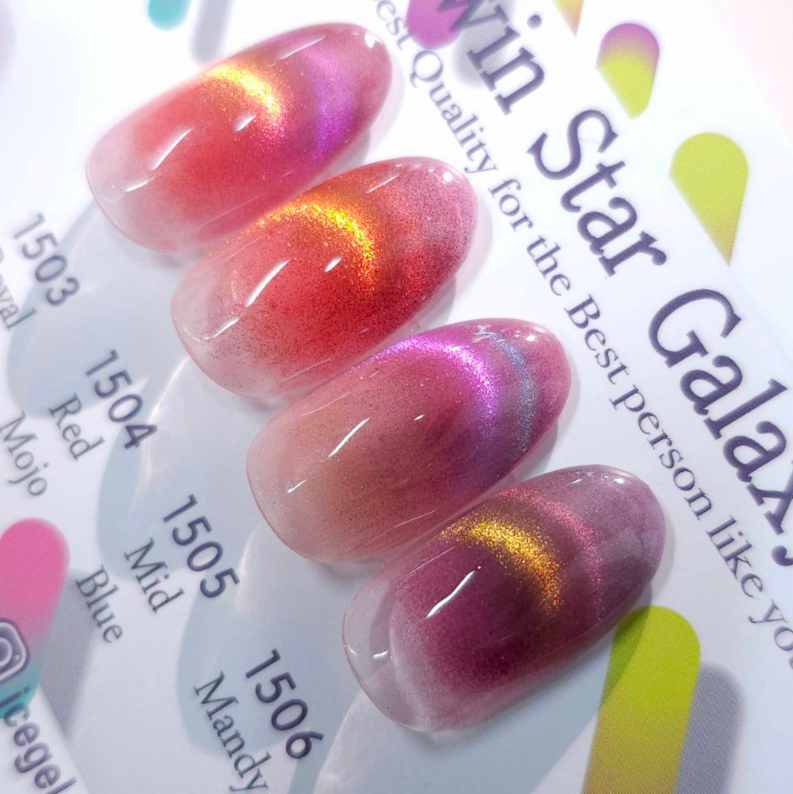 ICE GEL Twin star galaxy - magnetic cat eye gel – Luna Beauty