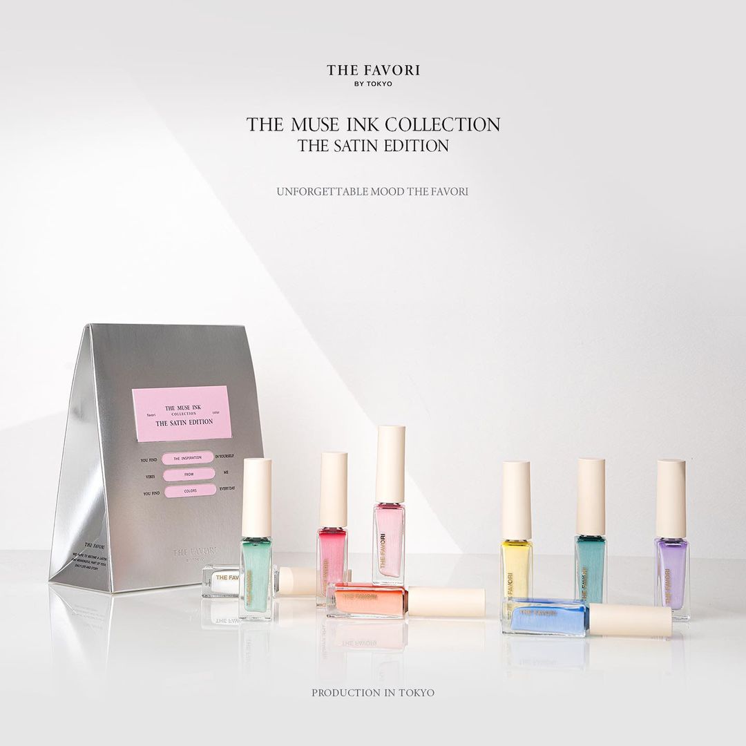 The Favori Muse Ink Satin Gel | Korean Nail Art Supplies Australia