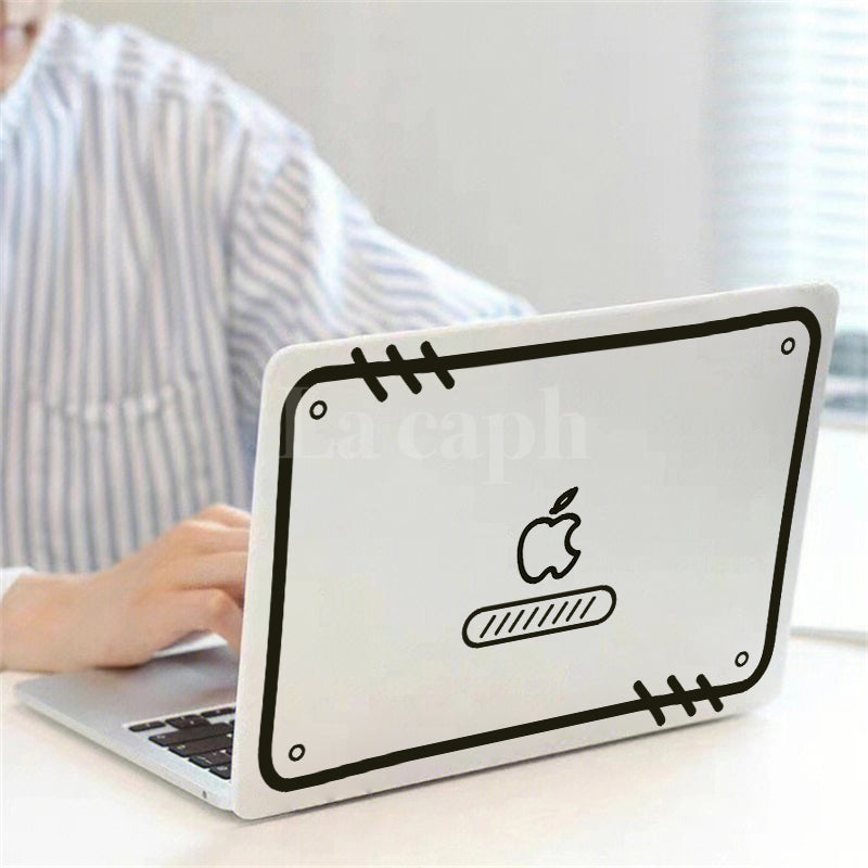 手書き風デザインマックブックケース 手描き風のデザインがやさしくPC