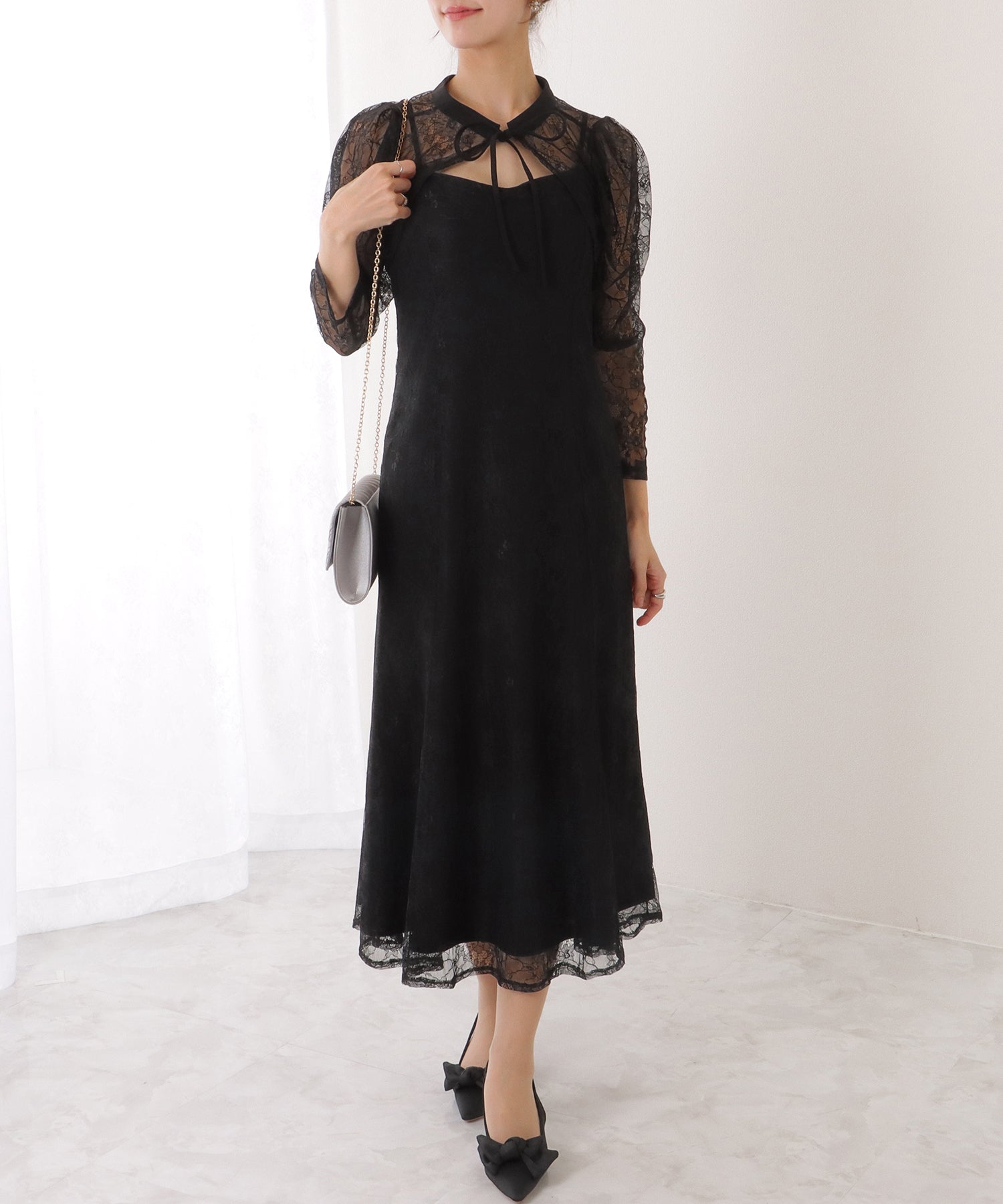 3WAY レース ボレロ付き キャミソール ワンピース – Lace Ladies