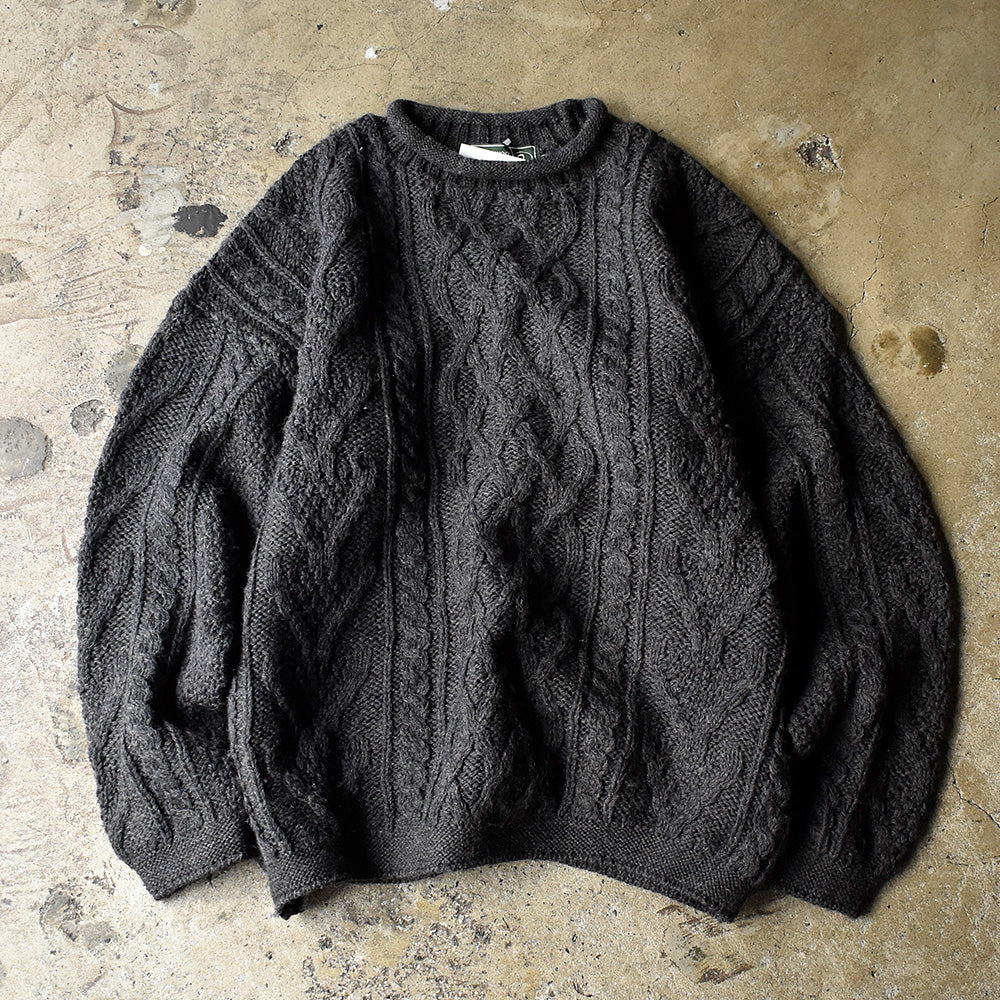 90's～ British Wool naturally フィッシャーマン アランニット