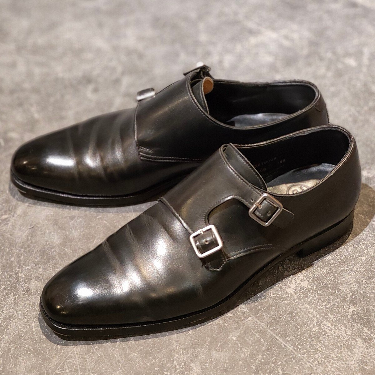 CROCKETT&JONES】クロケット&ジョーンズ セイモア ダブルモンク カーフ