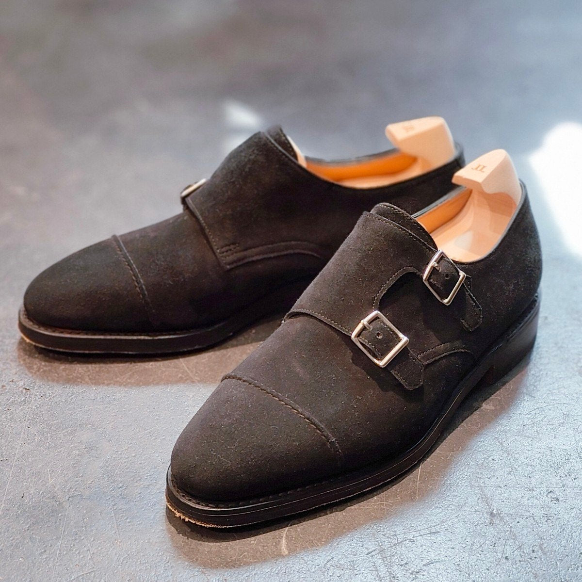 使用数回 【JOHN LOBB】ジョンロブ ウィリアム ダブルモンク スエード
