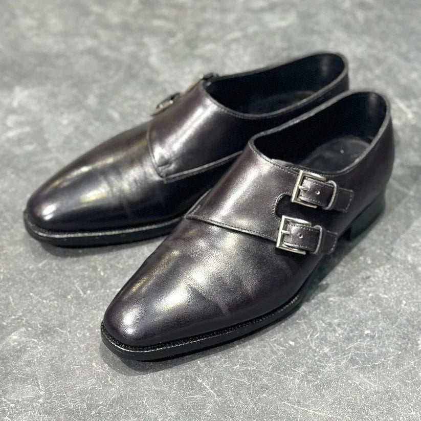 美品【John Lobb】ジョンロブ ダブルモンク チャペル ミュージアム