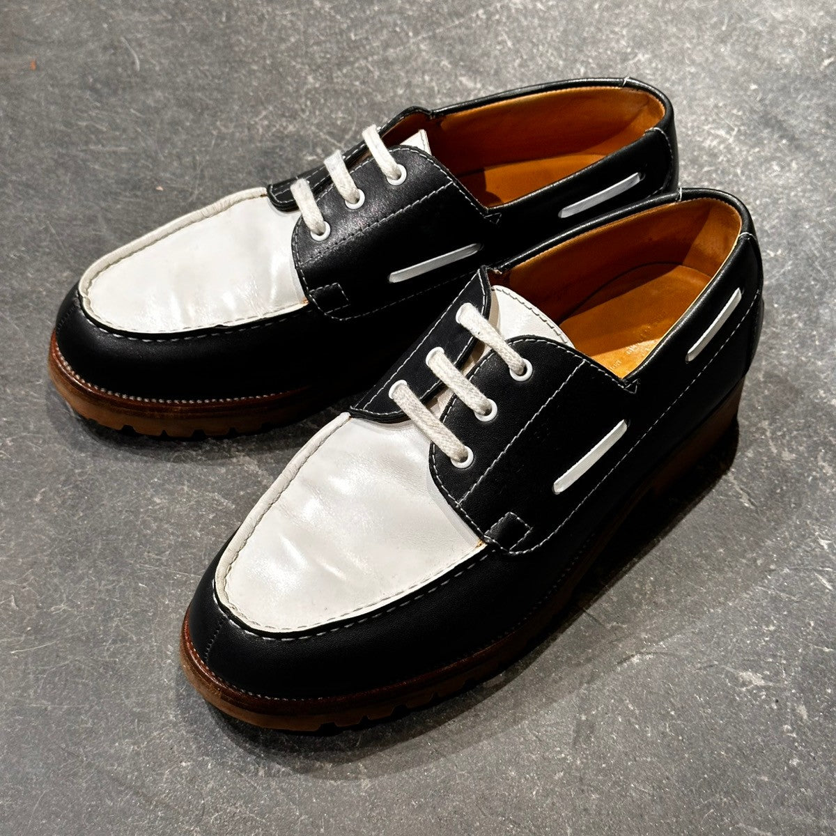 美品【J.M.WESTON】ジェイエムウエストン 690 ヨット ネイビーホワイト