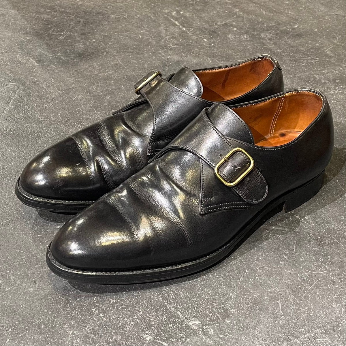 JOHN LOBB】ジョンロブ シングルモンク FOULD カーフ ブラック サイズ