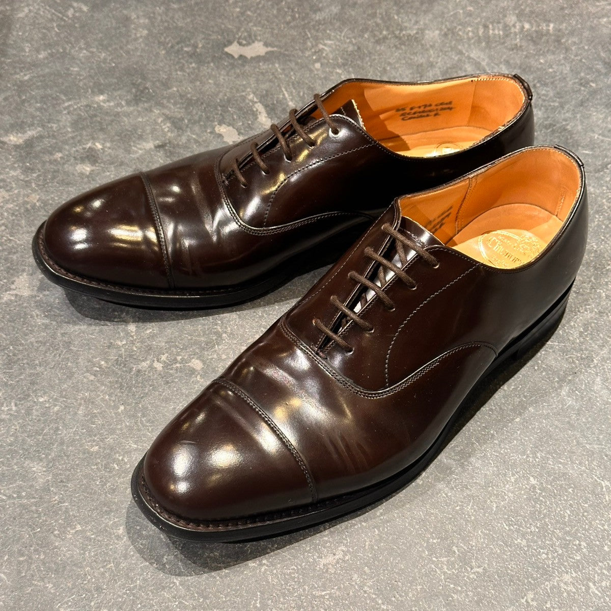 美品【Church's】チャーチ コンサル 5都市 ストレートチップ