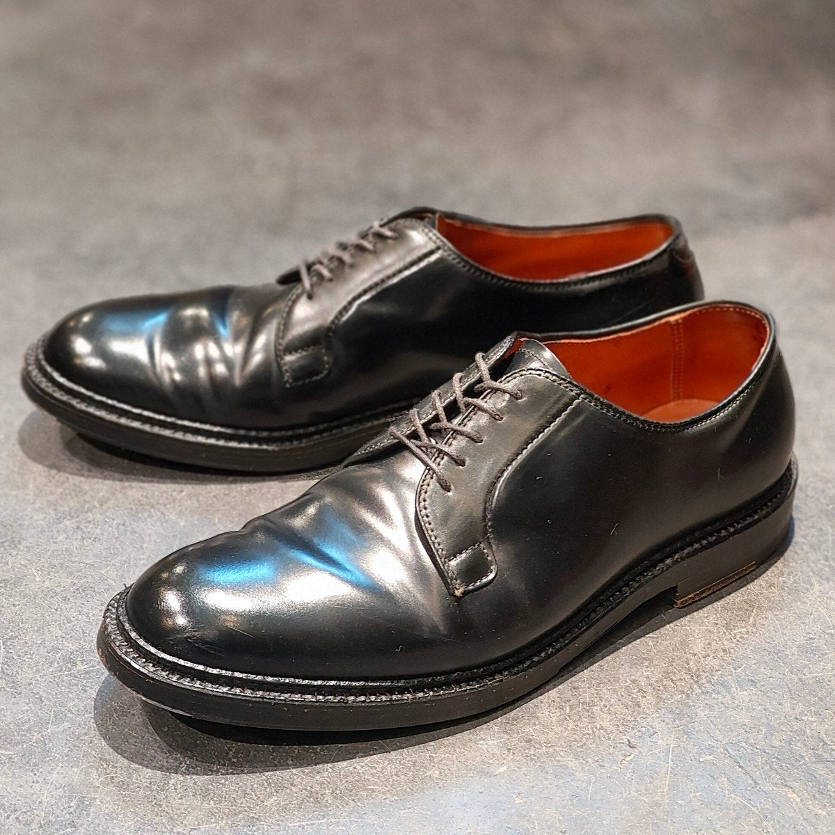 美品 【ALDEN】オールデン 9901 プレーントゥ コードバン ブラック