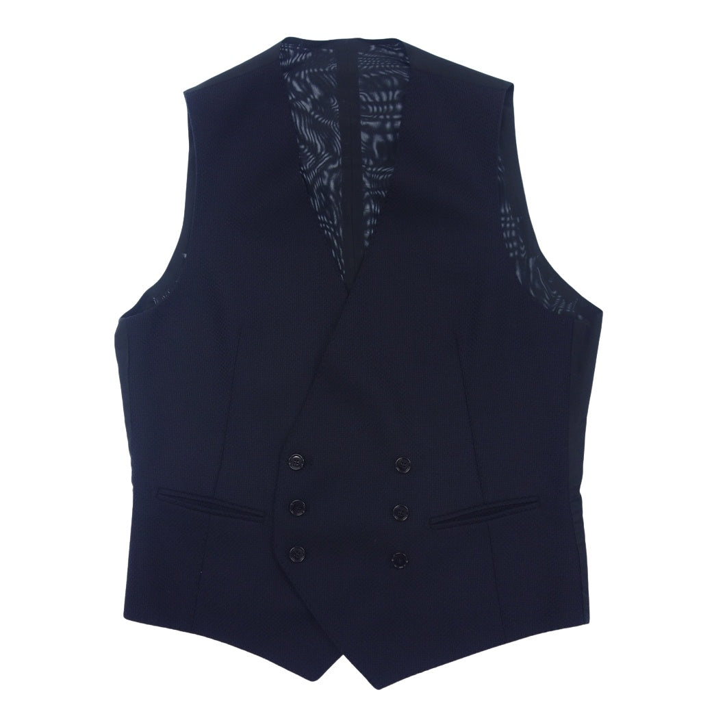 TAGLIATORE】タリアトーレ ダブルブレストジレ ウール ネイビー サイズ