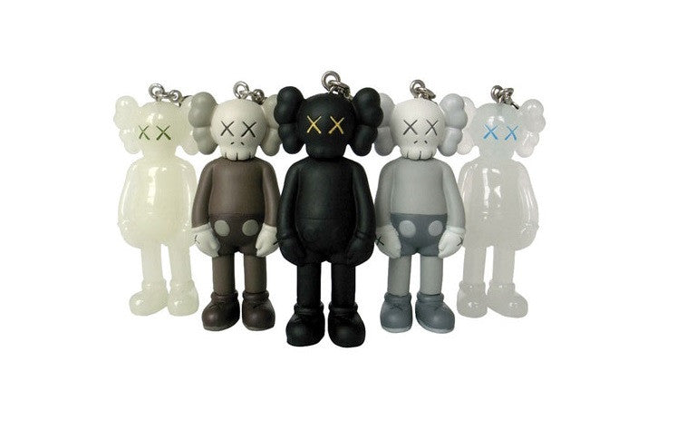 Medicom Toy Original Fake Kaws Companion 5 GID Trading Key Chain