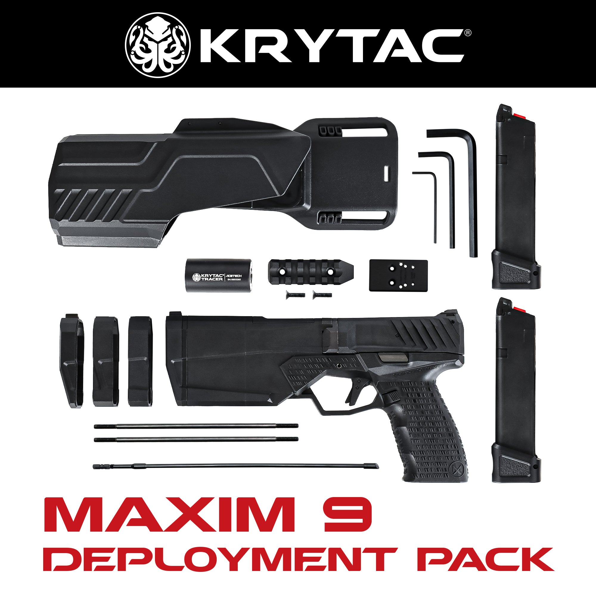 KRYTAC SilencerCo Maxim 9 CO2 DEPLOYMENT PACK（デプロイメント