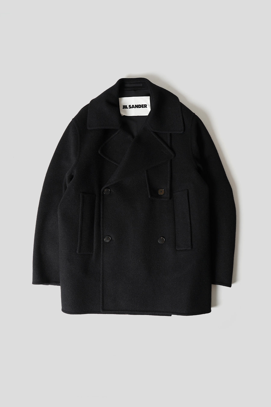 JIL SANDER - BLACK DOUBLE SLIT AND FELTED COAT – LE LABO STORE