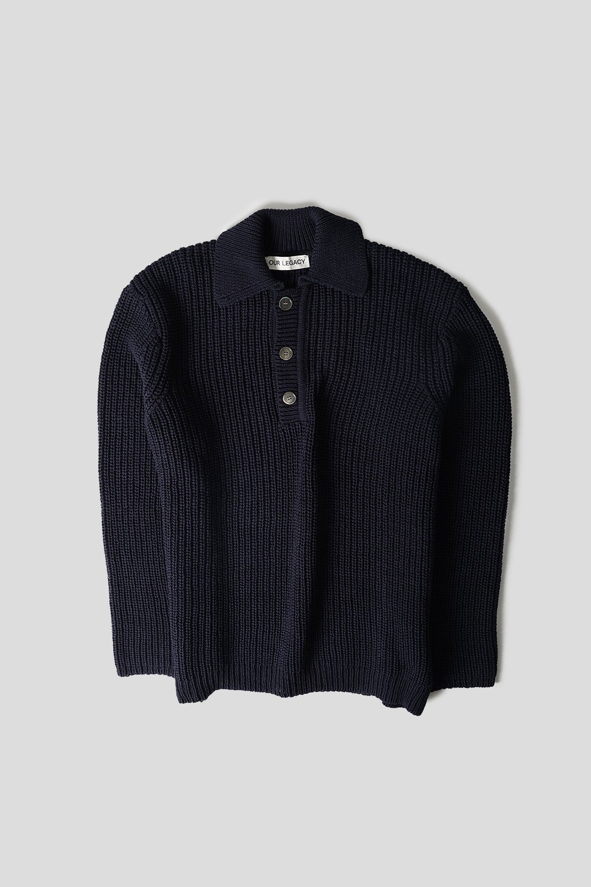 Our Legacy - BLUE LARGE PIQUET SIDE-ALONG POLO – LE LABO STORE