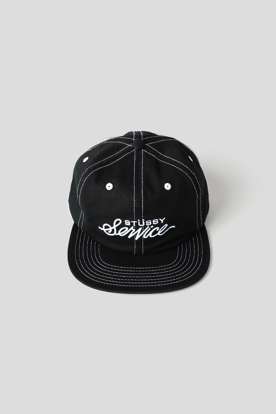 Stussy - BLACK MID-DEPTH SERVICE STRAPBACK CAP – LE LABO STORE