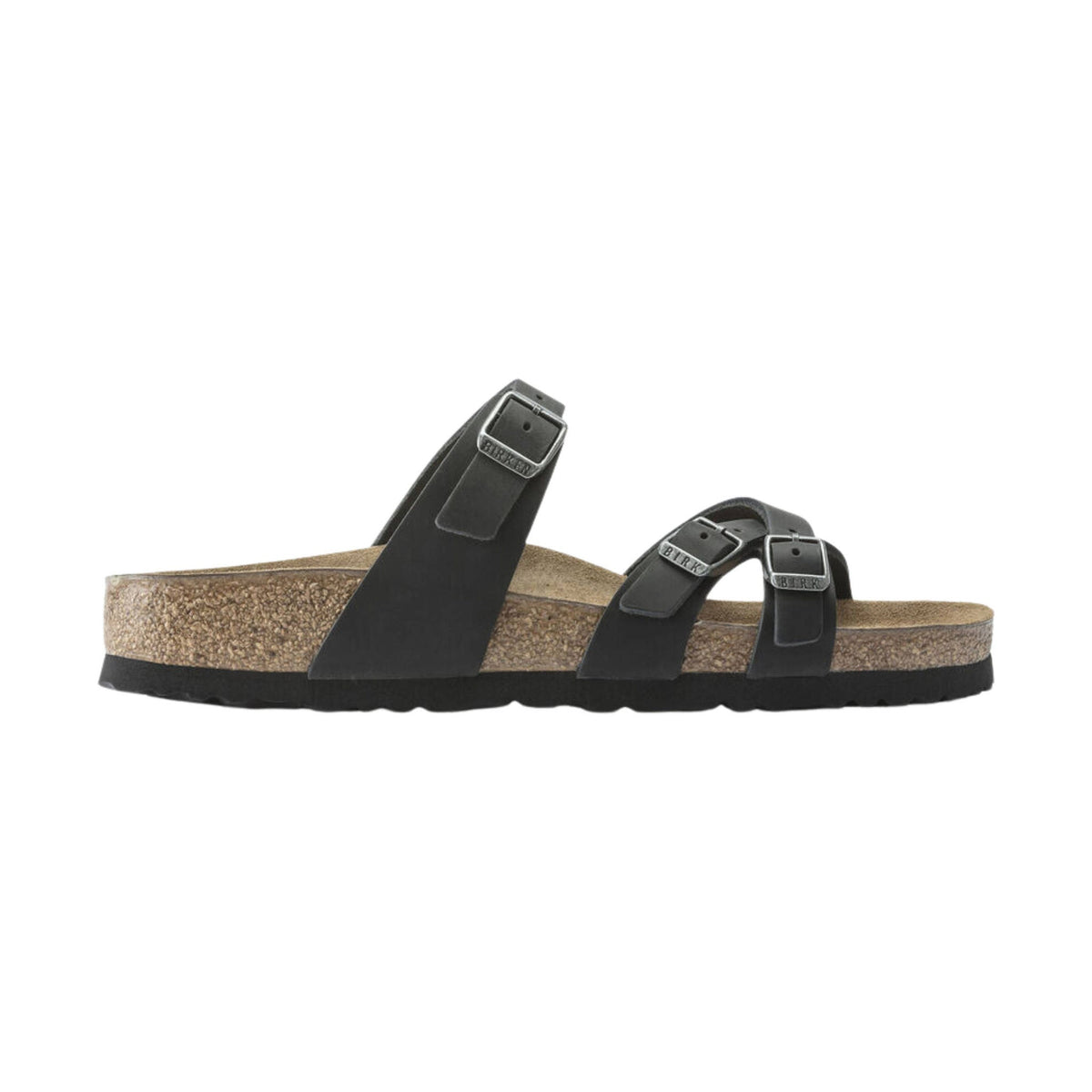 Birkenstock Franca Sandal - Oiled Leather Black – Lenny's Shoe