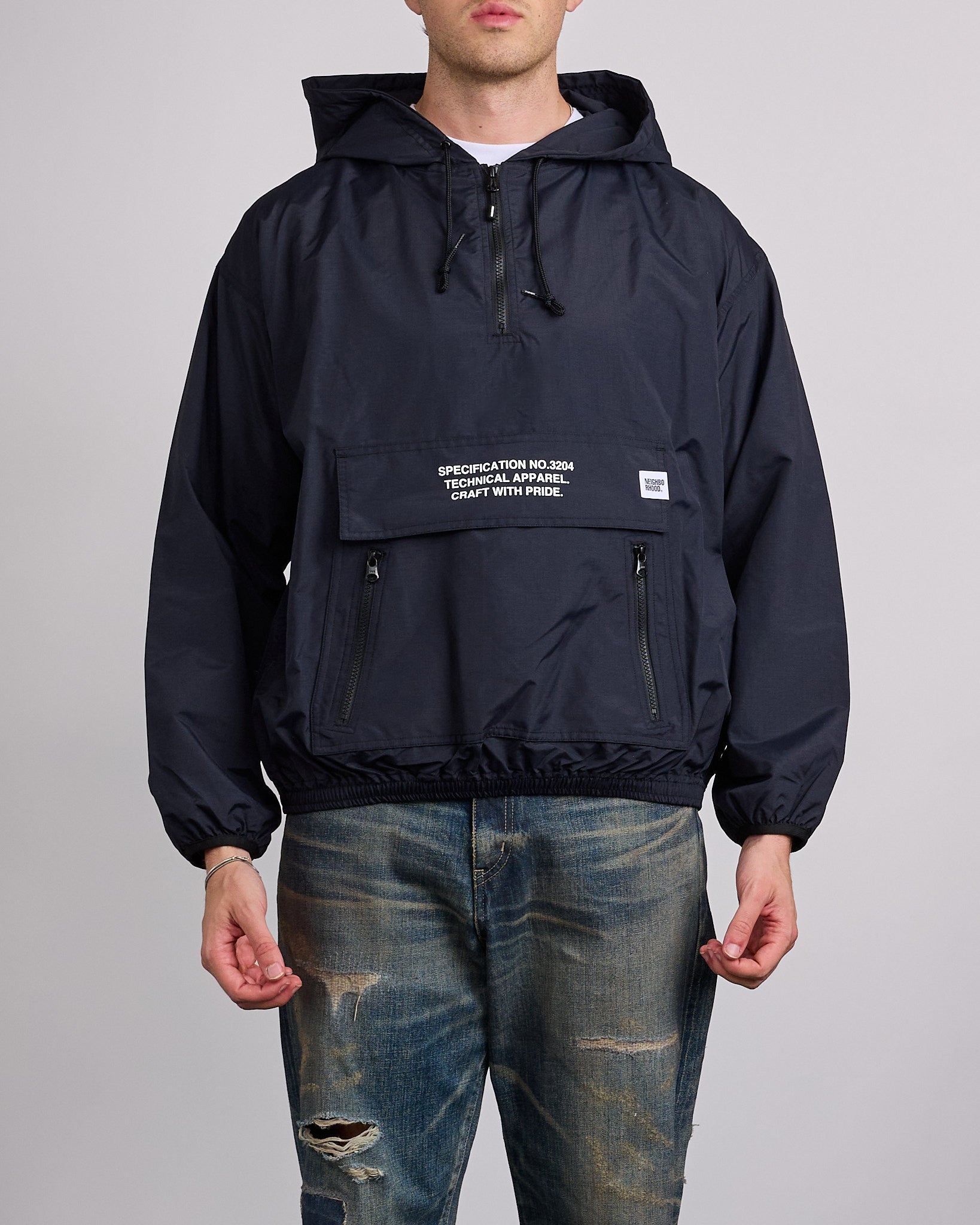Neighborhood Anorak Jacket Black – LESS 17