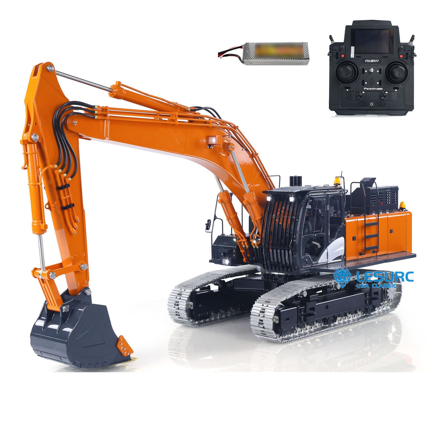 New Released! LESU 1/14 Aoue ZX490 Metal Hydraulic RC Excavator