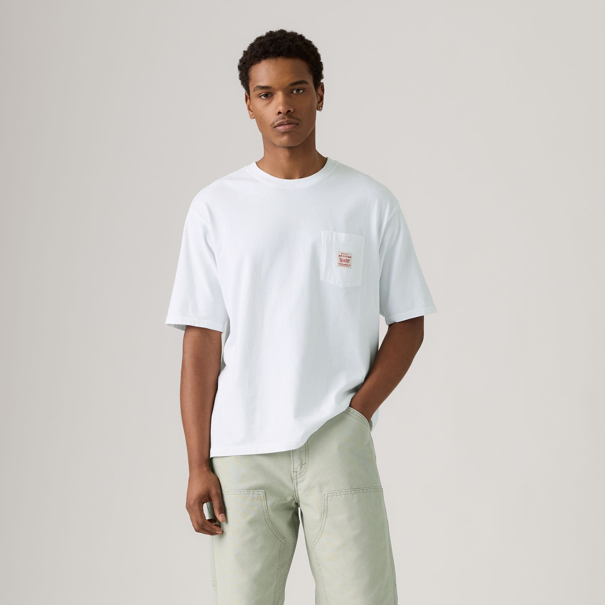 Men's Bright White Workwear T-Shirt – Find Your Fit