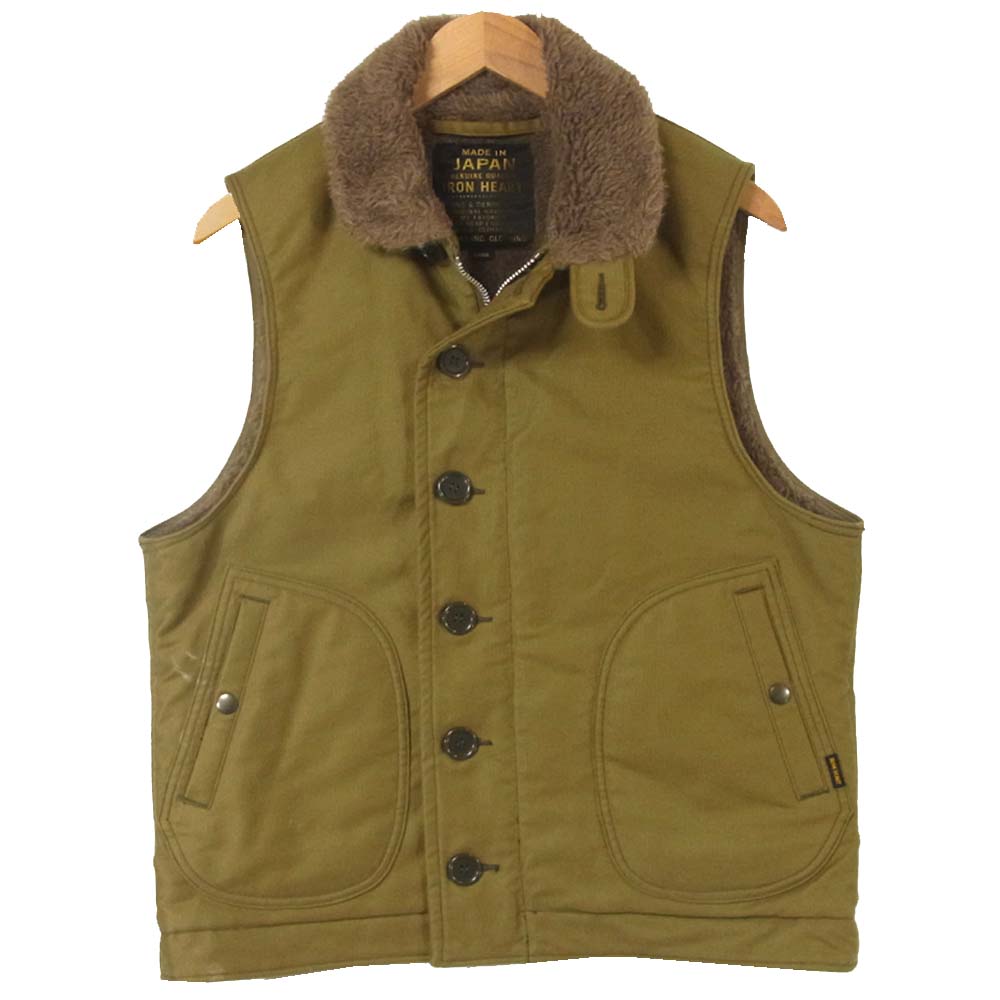 IRON HEART アイアンハート N-1 TYPE DECK VEST ウール アルパカ ボア