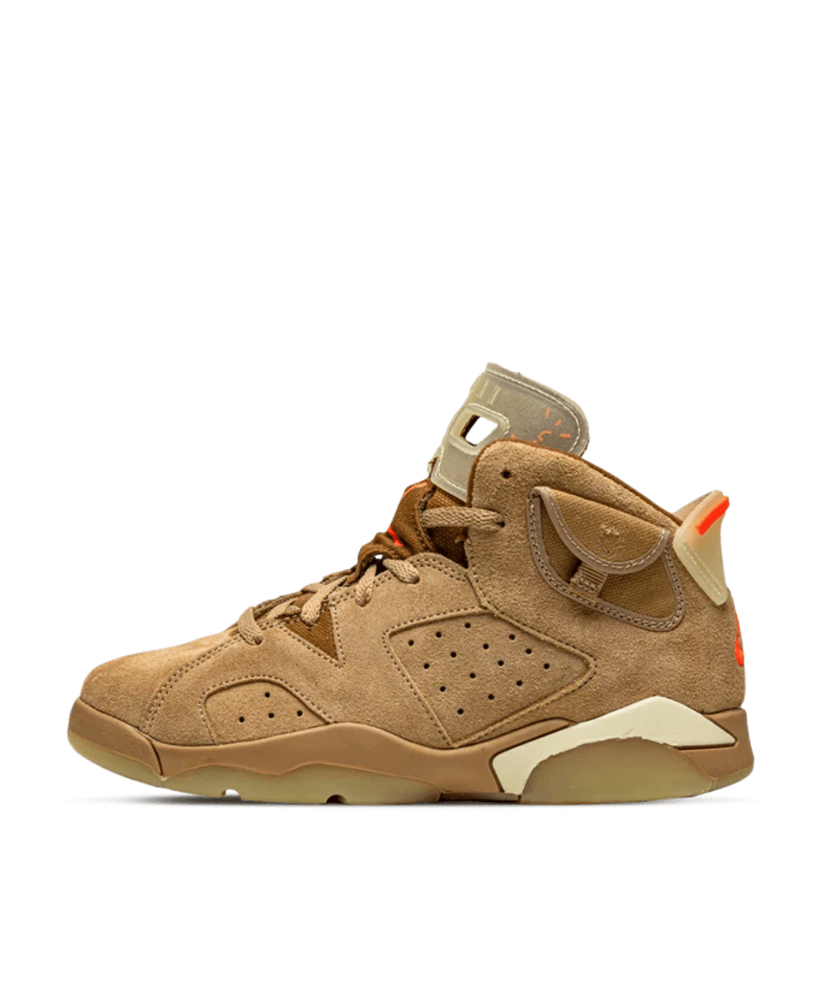 Air Jordan 6 x Travis Scott Kids 'British Khaki' – littlelaces