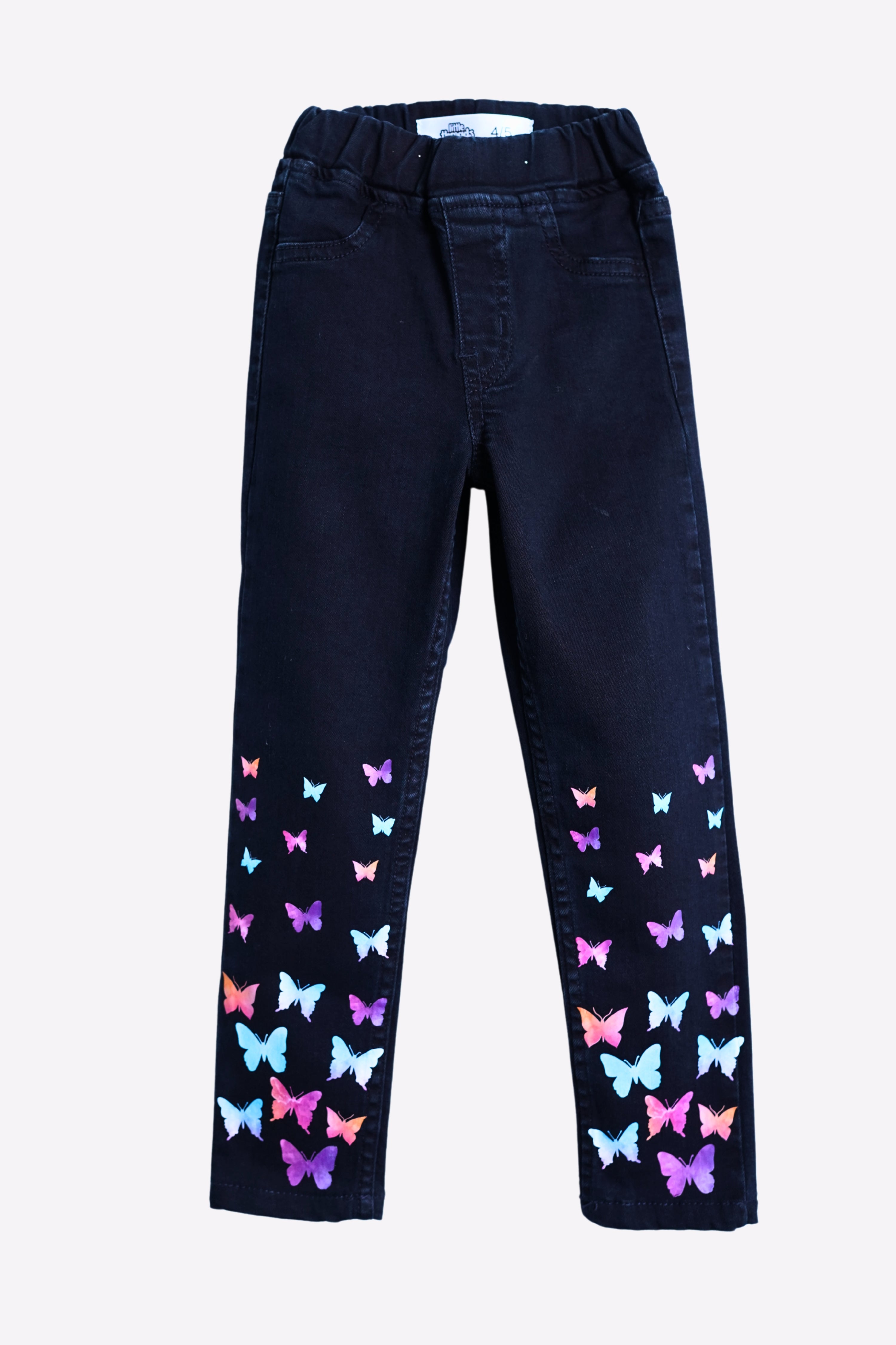 Butterfly Bloom – Black Girls Jeggings Digital Print – Little Threads