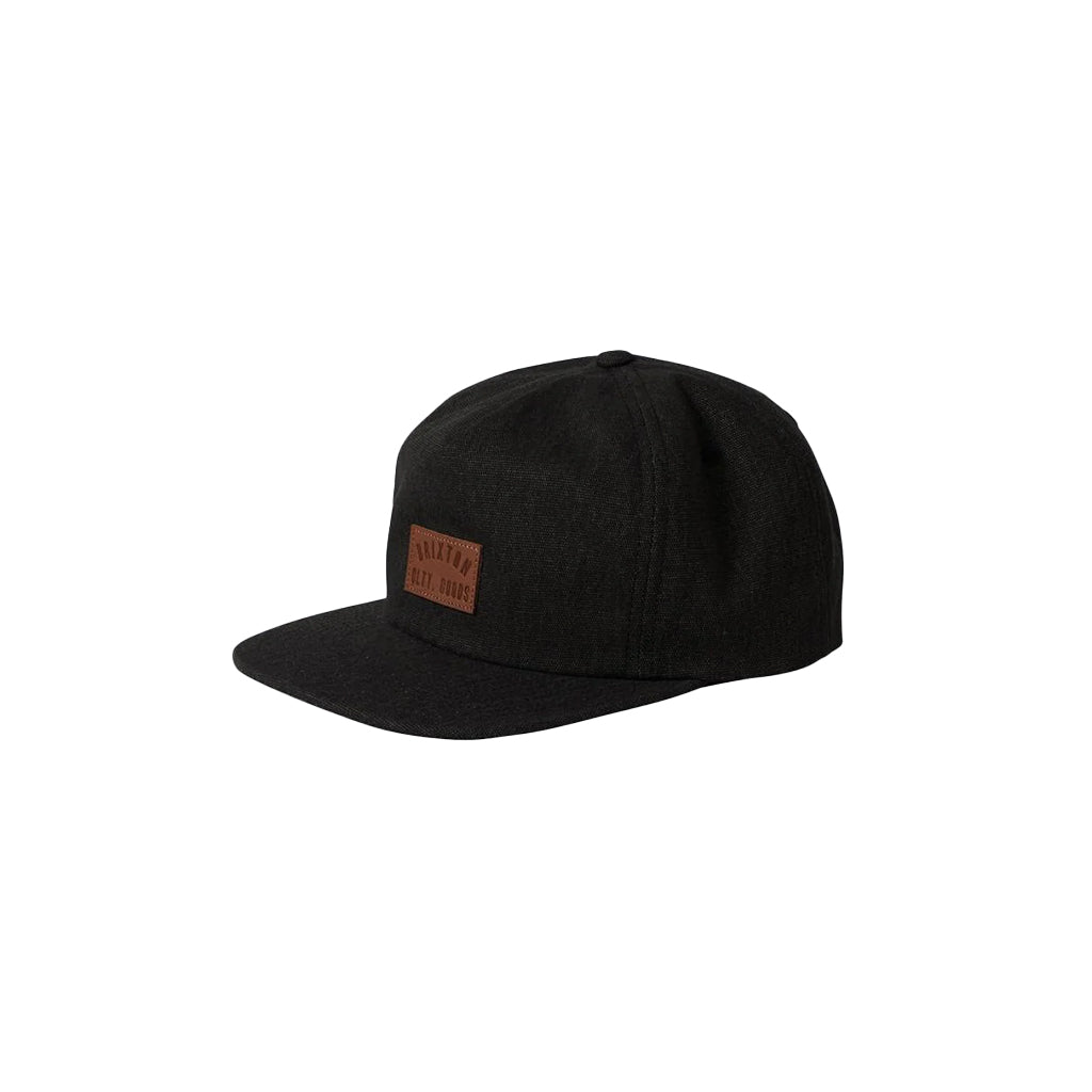Brixton | Woodburn MP Snapback Black Vintage Wash | Snapback