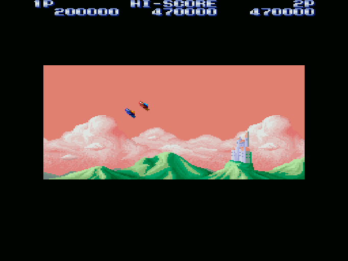 ジェミニウイング for SHARP X68000 (C)1987 テクモ, (C)1990 システム