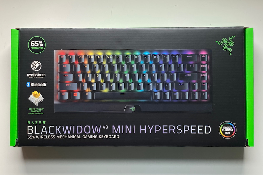 Razer BlackWidow V3 Mini HyperSpeed 65%サイズのゲーミング