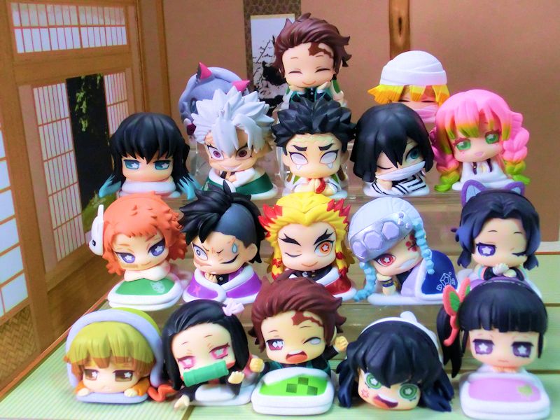 玩栗犬と、鬼滅の刃 おねむたん壱～肆の型 大集合 | 玩栗犬 真ホビー