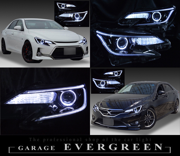 トヨタ 130系 マークX 中期 純正HID車用 純正ドレスアップヘッド