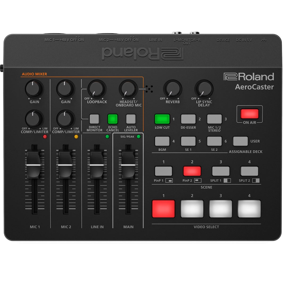 Roland VRC-01 Aerocaster ‐ Wireless AV Streaming Mixer