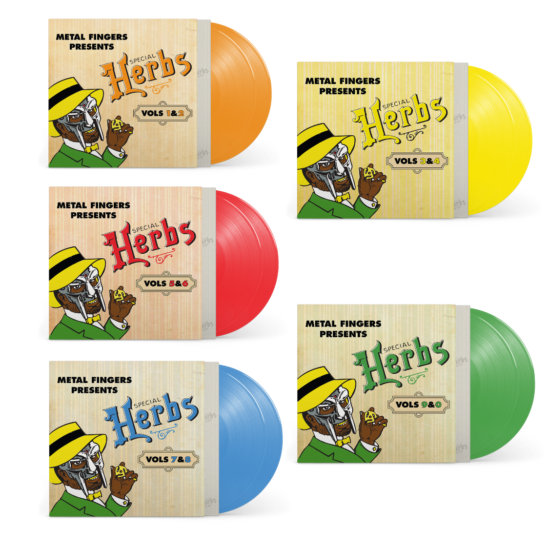 MF DOOM - Special Herbs Vol 0-9 (Colored 10xLP Bundle)