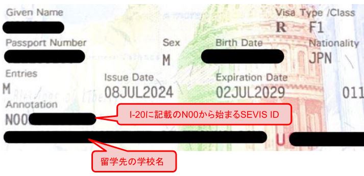 発給されたビザ面の確認マニュアル :: Greenfield インストラクション