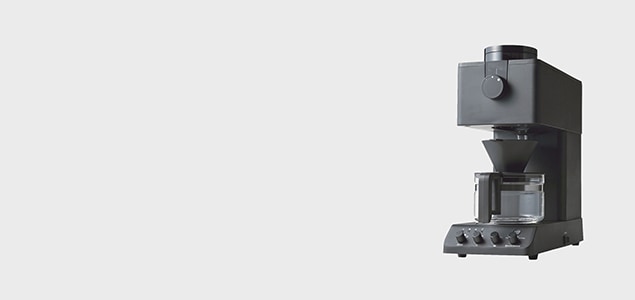 ツインバード 全自動 コーヒーマシン コーヒーメーカー ミル付 3cup 黒