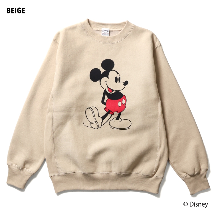 HOUSTON / ヒューストン 22365 【HOUSTON】 MICKEY MOUSE C/N SWEAT