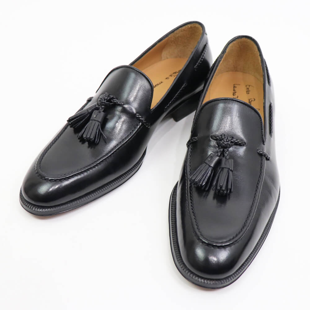 Enzo Bonafe（エンツォ ボナフェ）タッセルローファー【ブラック】国内