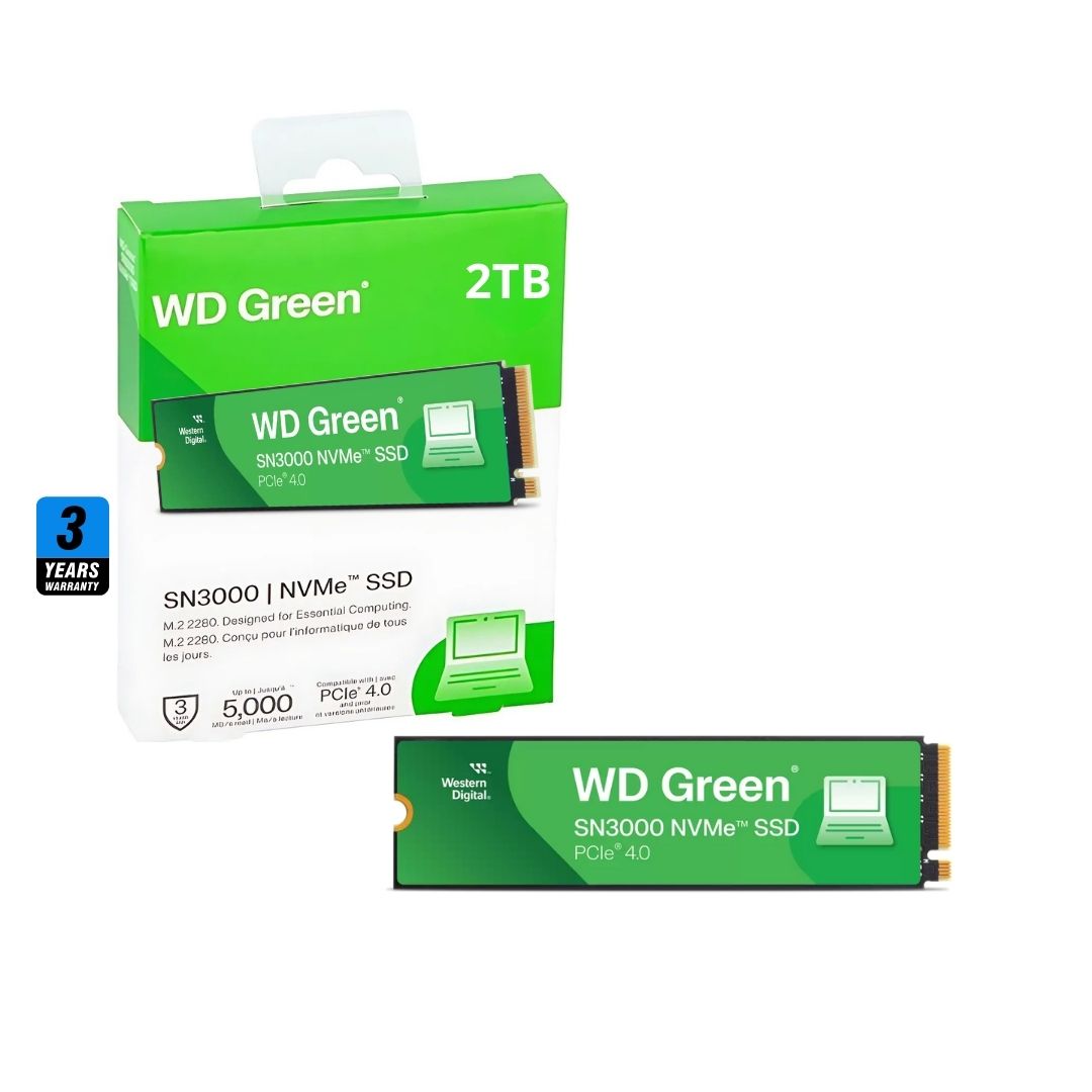 WD Green SN3000 2TB SSD | PCIe 4.0, 5000MB/s in Iraq
