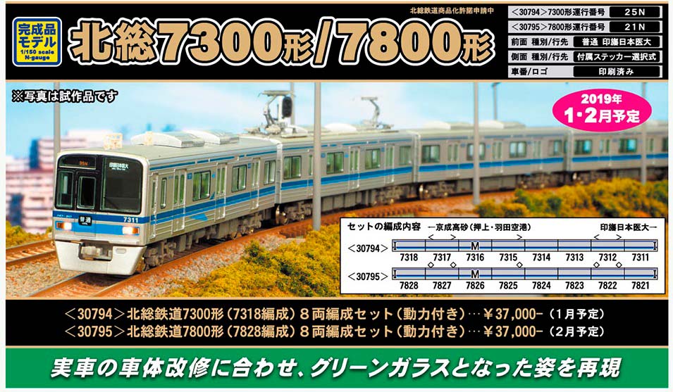 新製品紹介／北総7300形/7800形 « GM通信