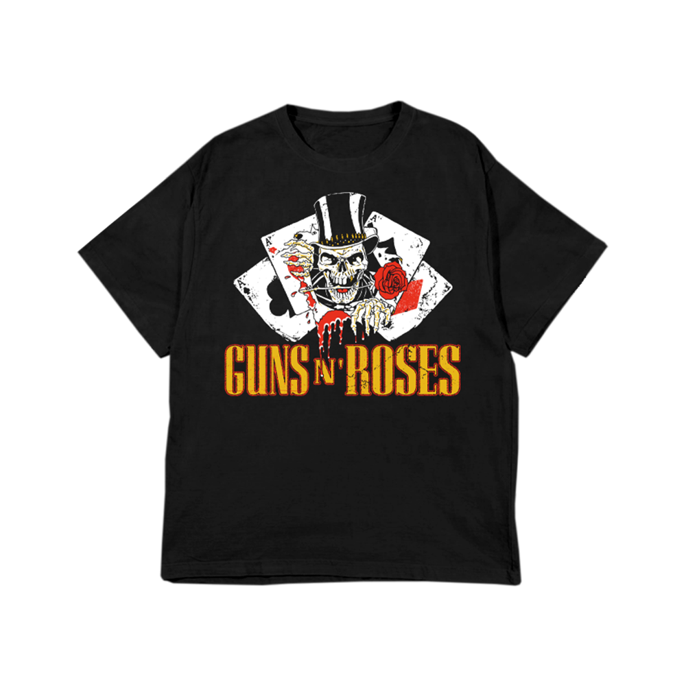 Cards Black T-Shirt - Guns N' Roses Official Store